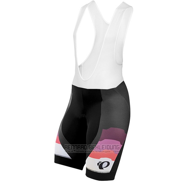 2016 Fahrradbekleidung Frau Pearl Izumi Shwarz und Volett Trikot Kurzarm und Tragerhose